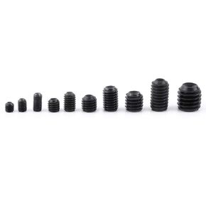 220Pcs Assorted Sizes Set Screw Kit, Hex Socket Head Grub Set Screw Cup Point Assortment Kit with Box