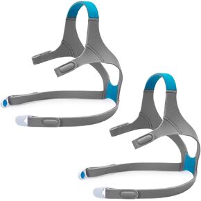 F20 Full Face replacement Headgear for ResMed AirFit/AirTouch Head Strap, Headgear Replacement Straps for ResMed Airfit F20 Full Face Mask - Large, Blue (2 Pack)