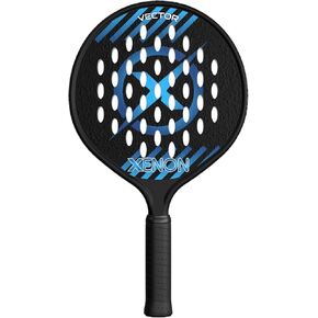 Vector Spin Max Version 2 Platform Tennis Paddle by Xenon Paddle, Oversize Head, Even Balance Point, Medium Firmness Foam Core, Power and Control, 4.25" Grip