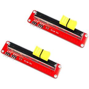 Ximimark 2Pcs 10K Linear Slide Potentiometer Module Analog sensor 3.3V - 5V Dual Output for Arduino MCU ARM Electronic Block