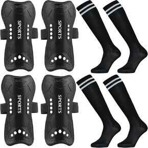 Soccer Shin Guards for Kids Youth, Shin Guard and Shin Guard Sleeves for Boys and Girls