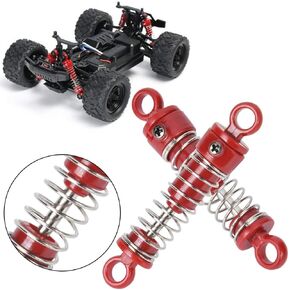 Qiilu RC Shock Absorber, 2pcs Shock Absorber with Caps Replacement Fit for HS 18301 18302 18311 18312 1/18 RC Car
