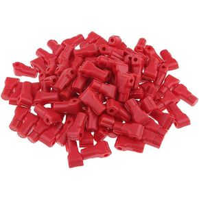5MM Peg Hook Stop Lock for Prevent The Sweep Theft of Displayed Products on Wire Peg, 100 Pcs Plastic Red Security Lock in Saudi Arabia