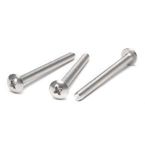 40Pcs M4 x 50mm Truss Head Machine Screws for Cabinet Drawer Knob Pull Handle, 304 Stainless Steel, Phillips Drive