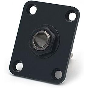 Black Square Output Jack Plate Fits for Electric Guitar Epiphone Les Paul A584