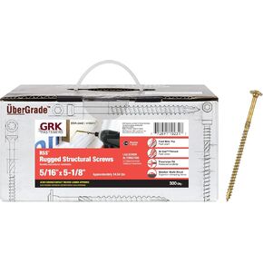 GRK Fasteners-10231 772691102317 RSS Bulk 5/16-Inch by 5-1/8-Inch Screw, No Size, Gold