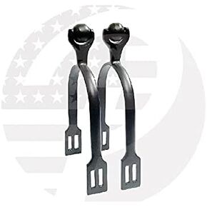 Black Horse Spurs Horse Riding Roller Ball Spurs Light Weight
