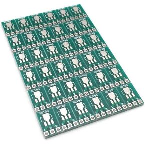 50pcs Electronic Circuirt Board SOT89 To DIP SOT223 To DIP Adapter Board Transfer Plate Pinboard 1.5mm Pitch Pin Space Test PCB (SOT223)