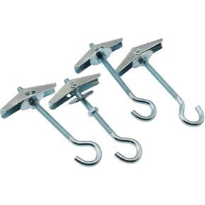 4PCS Flagpole Hanging Clips Aircraft Hooks Metal Hooks Orchid Hooks Screws Ceiling Anchors Wall Ceiling Grommet Hooks for Heavy Duty Plant Hanging Hooks Billboards