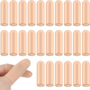 26pcs Gel Finger Cots Silicone Finger Covers Thumb Support Protector Finger Caps Gloves Finger Sleeves Thumb Protector Finger Tip Cover for Finger Cracking Trigger Finger Arthritis Pain Relief