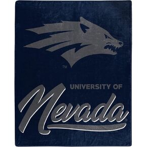 Northwest NCAA Nevada Wolf Pack Unisex-Adult Raschel Throw Blanket, 50" x 60", Signature