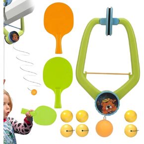 Hanging ping Pong Ball,Door Ping Pong Game Over The Door, Door Ping Pong Game, 2025 New Adjustable Doorway Game Pingpong Trainer, for Door Frame Hanging Table Tennis Trainer Portable