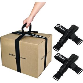Box Carrying Strap with Handle,2 Pack-Adjustable Cross-Style box Straps for Safe,Easy Lifting & Moving Heavy Boxes,Luggage, Groceries,Box Carry Handle with Quick-Release Buckle(74.8 Inch And 118 Inch)