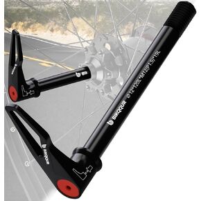 Bicycle Hub Thru Axle Adapter, Aluminum Alloy Bike Thru Axle Boost Forks Quick Release with Adjustable Revolve Handle, Thread Pitch: 1.5mm (Axle Length:12mm x 120mm/ 123mm/ 165mm/ 171mm/ 175mm)