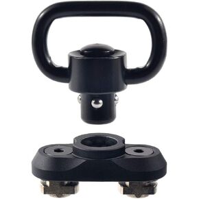QD Swivel 1 Inch Mount Attachment with Aluminum Adaptor Base for Mlok Rail System