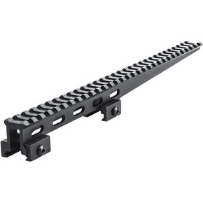 BridgeMount Rail Tactical Picatinny Cantilever 1" Riser, 12" Long with 30 Slots, System Oriented Design with Under the Rail Opening-Build a Flexible and Compact Mounting System, BM3010EX, Black
