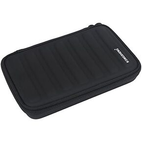 Harmonica Storage Case Bag Zippered Harmonicas Carrying Box Made of PU Leather for 7 Harmonicas Black Playing Accessories