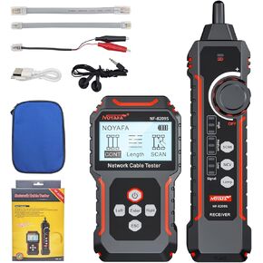 Network Cable Tester NF-8209S, Wire Tracer with PoE and NCV, Cable Length QC SCAN Cont Flash Tester, LAN/Ethernet Tester for CAT5, CAT6, Lithium Battery, LED Lighting in Kuwait