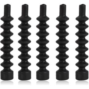 Bike V Brake Boot, 5 PCS V Brake Cable Boot Rubber Bike V Brake Cable Boot Black Protective Hose Sleeve Cover for Mountain Bicycles