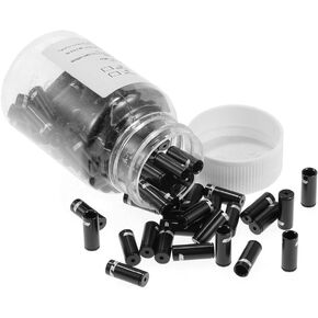 Brake Cable Housing End Cap, 100pcs 4mm/5mm Aluminum Alloy Bike Derailleur Shift Brake Wire Cable End Cap Shifter Cable Housing Ferrules Tupe Tops Replacement Set