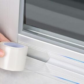 Window Weather Sealing Tape 2-Inch x 27 Yards, Window Isolation Tape, Block Draft Cold Air Dust Rain, No Residue No Damage PE Tape