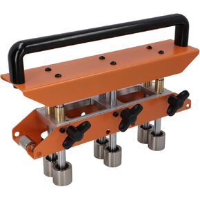 Metal Sheet Roller Bender, Accurate Depth Gauge, Three Station Ball Design for Roof Leaks and Rain Guards, V Shaped Roller, Construction