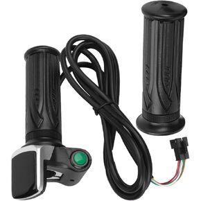 Electric Throttle Grip with LCD Display, E Speed Governing Throttle Grip 6 Cores Throttle Grip, A Pair Electric Throttle Grip w/LCD Electric Quantity Display (36V)