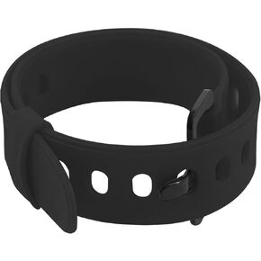 Black Rubber Utility Strap, Adjustable Utility Strap with Clip, Easy to Use Tension Strap with Buckle for Securing, Fastening, Bundling and Lashing, Short Securing Straps