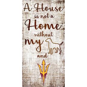 Fan Creations NCAA Arizona State Sun Devils Unisex Arizona State House is Not a Home Sign, Team Color, 6 x 12