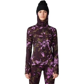 Mountain Hardwear Women's Butter Hoody, BlackBerry Forests Floor Print