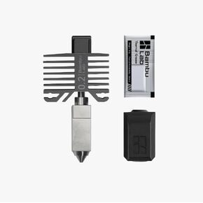 BAMBULAB Official Bambu Lab Hotend with Nozzle - X1 Series and P1 Series Compatible with P1S P1P X1C X1 Carbon 3D Printer (.2mm Stainless Steel)