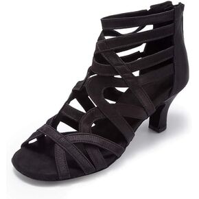 Ballroom Dance Shoes for Women Salsa Latin Wedding Party Boots 2 1/2 inch Heel S206