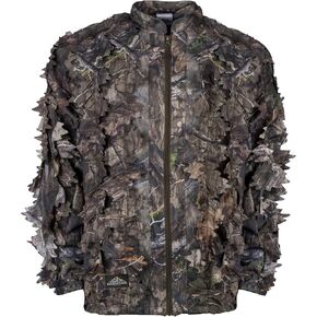 North Mountain Gear Mossy Oak Camouflage Hunting Jacket - Full Zip - Lightweight - Breathable - 3D Leafy Camo