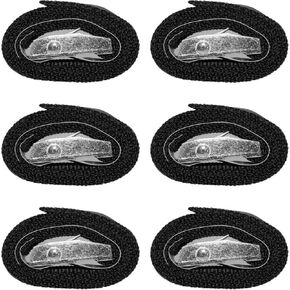 Lashing Straps 2 Ft x 1 Inch Tie Down Straps up to 600lbs (Black, 4Ft x 1 Inch)