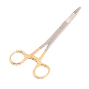 1 Tc Olsen Hegar Needle Holder 6.5 Inch Needle Holder Hemostat Scissors Gold Handle Rings Precise Canada German Grade Stainless