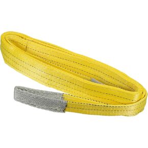PATIKIL 3" x 10' Lift Strap, 6613lbs Lifting Slings Flat Eye to Eye, 2 Ply Polyester Webbing Lifting Moving Straps for Rigging Hoisting Gear, Yellow