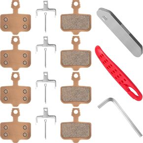 4 Pairs Sintered Metal Bike Disc Brake Pads Compatible with Sram Brake Pads Compatible with Avid Elixir E1 E3 E5 E7 E9 ER XO XX DB1 DB3 DB5, Compatible with Nutt Hydraulic Disc Brakes