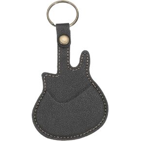 MECCANIXITY Guitar Picks Holder Case Artificial Leather Acoustic Electric Guitar Pick Case Bag Black