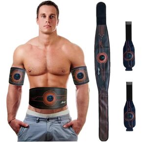 EMS Fitness Workout Belt for Abdominal/Waist/Arm/Leg Full Set Fit 23''-60''