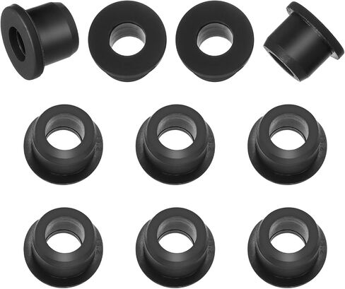 10pcs الحلقات المطاطية 1/2 "فتحة الحفر ، 5/16" معرف السيليكون أعلى قبعة الحلقات المطاطية للأسلاك توصيل الجدار الحماية الأسلاك مقابس الثقب الأسود أنابيب الفينيل في أنظمة الهيدروبونيك والري in Saudi Arabia