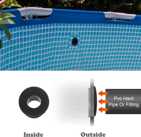 10pcs الحلقات المطاطية 1/2 "فتحة الحفر ، 5/16" معرف السيليكون أعلى قبعة الحلقات المطاطية للأسلاك توصيل الجدار الحماية الأسلاك مقابس الثقب الأسود أنابيب الفينيل في أنظمة الهيدروبونيك والري in Saudi Arabia