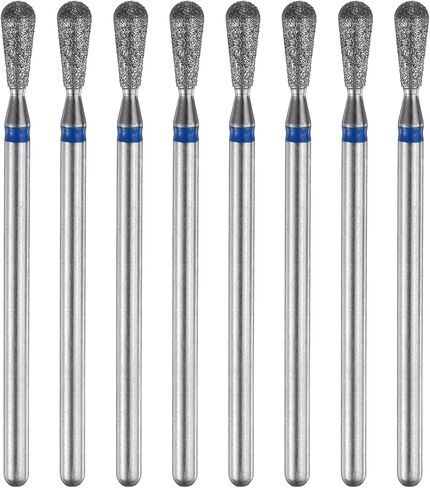HARFINGTON 8pcs 120-140 Grits Diamond Grinding Bit 3.1mm Match Head 2.35mm Shank 8.5mm Length Stone Sanding Drill Bits Rotary Tool for Ceramic Glass Nails Grinding Polishing in Saudi Arabia