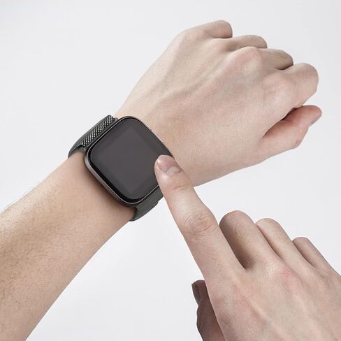 حزام معدني متوافق مع Fitbit Versa 2 Bands / Fitbit Versa Bands للنساء والرجال، حزام سوار بديل بحلقة شبكية من الفولاذ المقاوم للصدأ لساعة Fitbit Versa 2 / Fitbit Versa / Versa Lite / Versa SE الذكية in Kuwait