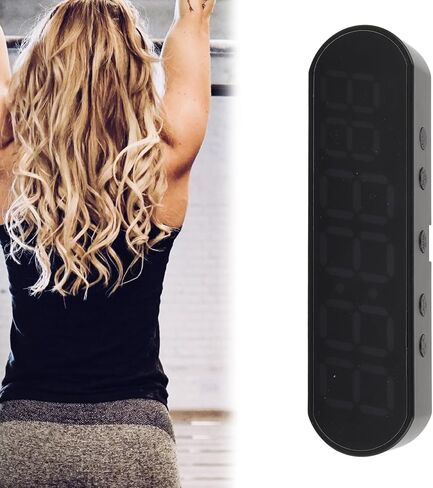 Portable Gym Timer, Fitness Timer Clock with Low Battery Reminder Function, 1000mAh Multifunctional Workout Timer Interval Clock, LED Training Timer for Home, Garage, Outdoors in Kuwait