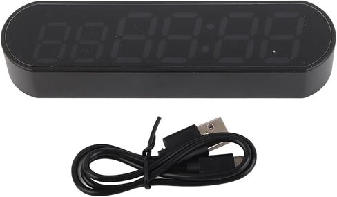 Portable Gym Timer, Fitness Timer Clock with Low Battery Reminder Function, 1000mAh Multifunctional Workout Timer Interval Clock, LED Training Timer for Home, Garage, Outdoors in Kuwait