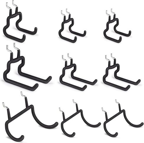 9 حزمة Hight Duty Pegboard Hooks 1/4 بوصة ، إكسسوارات منظم لوح الويد in Kuwait