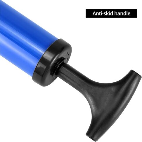 QWORK Ball Pump Set with 10 Needles, Flexible Hose & Nozzle, Air Pump Ball Inflator Pump for Football, Soccer, Basketball, Volleyball in Saudi Arabia