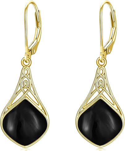 Seiyang Teardrop Earrings Sterling Silver Celtic Teardrop Drop Earrings Jewelry Gifts for Women in Kuwait