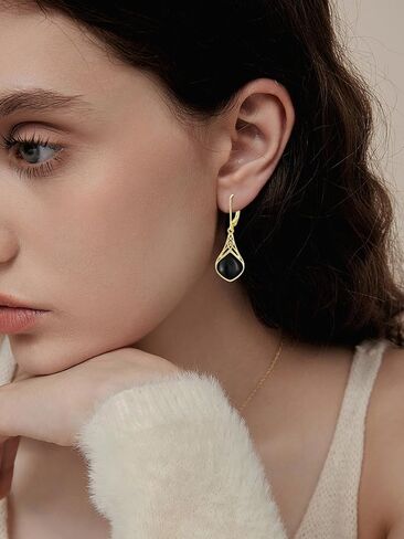 Seiyang Teardrop Earrings Sterling Silver Celtic Teardrop Drop Earrings Jewelry Gifts for Women in Kuwait