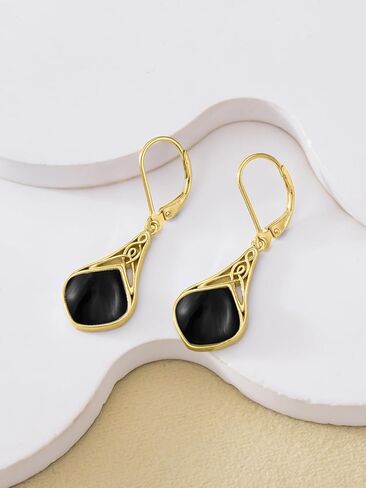 Seiyang Teardrop Earrings Sterling Silver Celtic Teardrop Drop Earrings Jewelry Gifts for Women in Kuwait